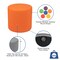 Flash Furniture Soft Seating Flexible Circle for Classrooms and Common Spaces - 18" Seat Height (Orange) ZB-FT-045R-18-ORANGE-GG - alternate 4